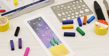 Cara mewarnai teknik erase dengan Soft  Pastel Art